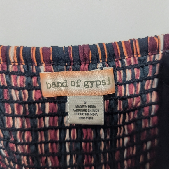 Band of Gypsies Black and Brown Striped Jumpsuit - Picture 4 of 4